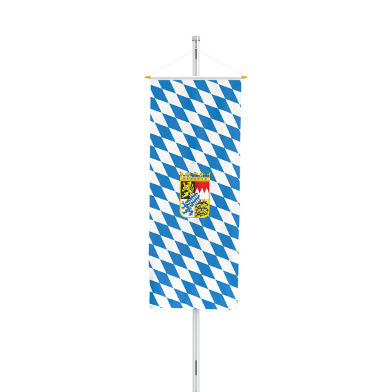 Bundesländerfahne: Bannerfahne Bayern