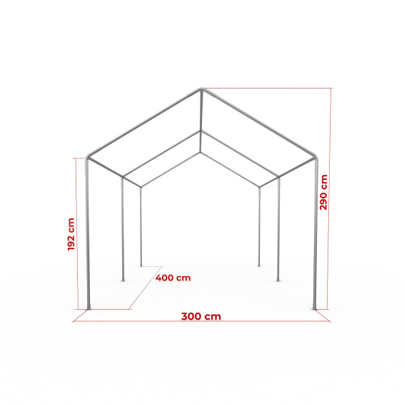 Maße Partyzelt Basic 3x4