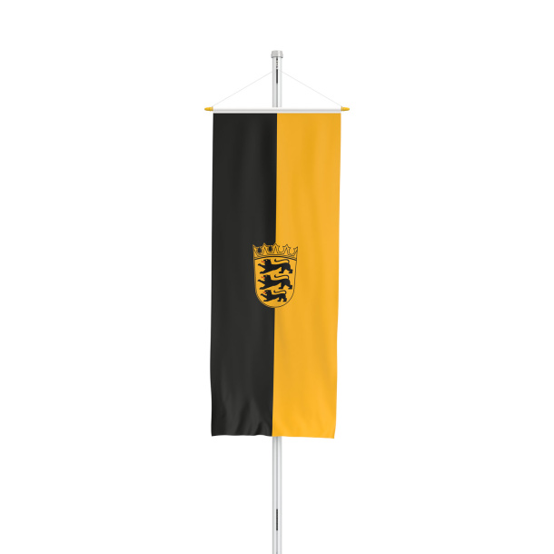 Bundesländerfahne: Bannerfahne Baden-Württemberg