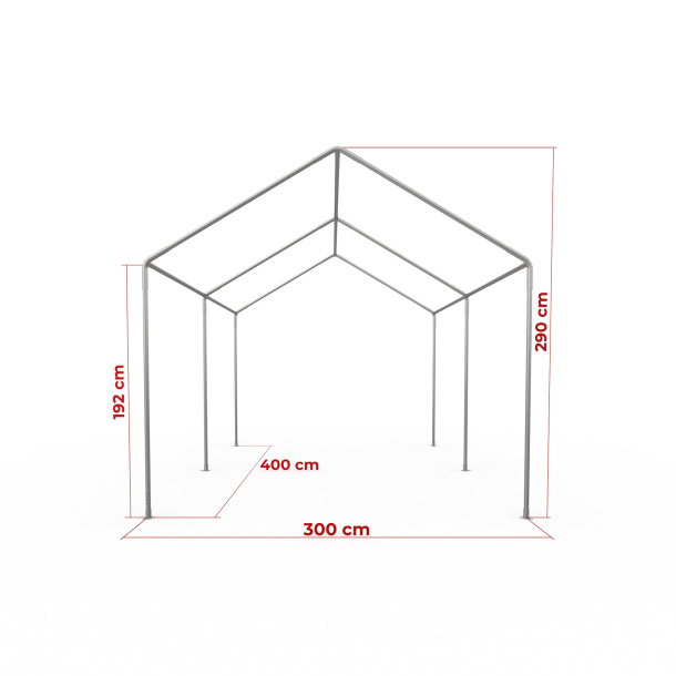 Maße Partyzelt Basic 3x4