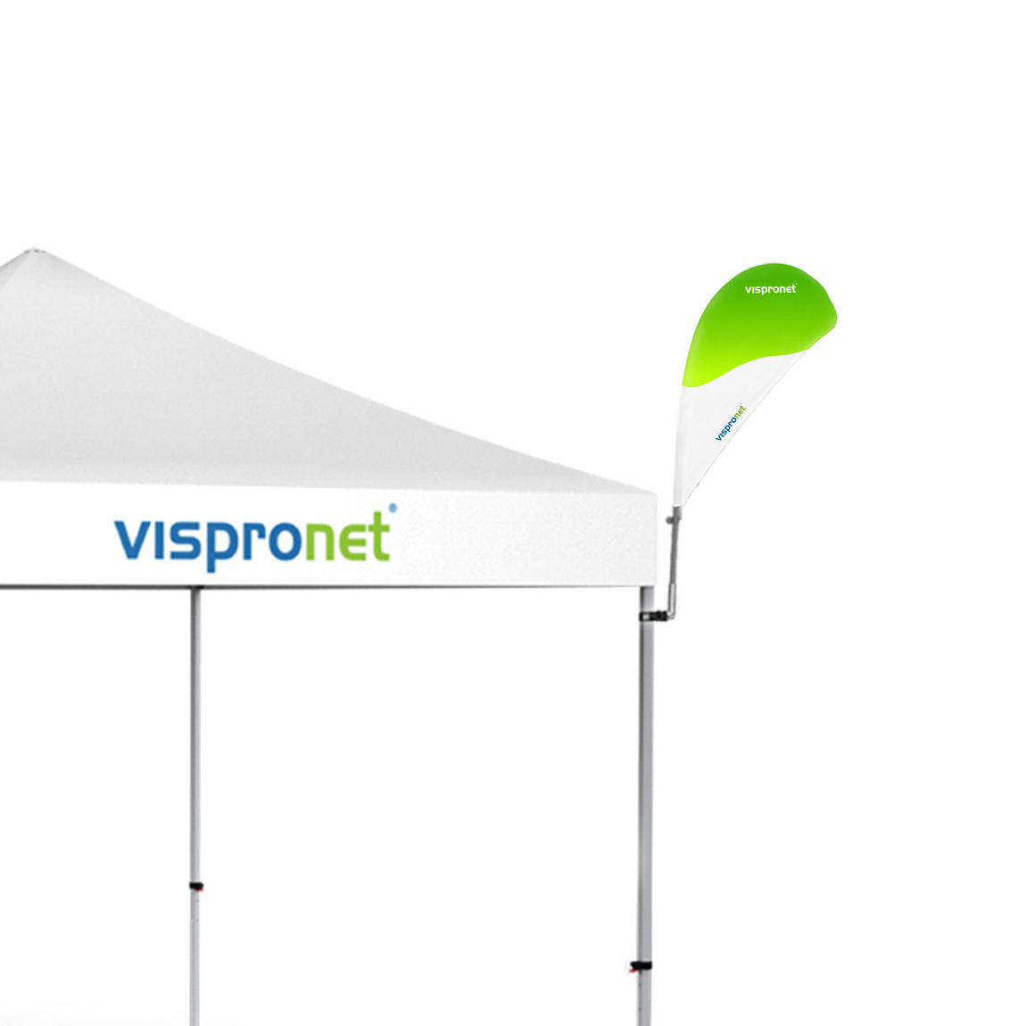 Bowflag® Basic, Tropfen, mit Druck, Bsp.: Größe XXS