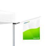 Faltpavillon Select mit Fahnenhalter 75° und Eisfahne