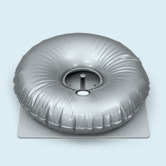 Bodenplatte 40 x 40 cm/9 kg inkl. Schlauchgewicht 10 l