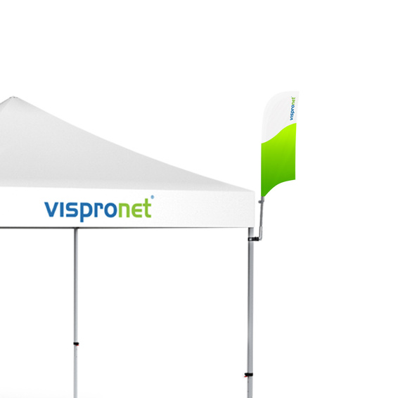 Bowflag® Basic mit konkaver Unterkante, Bsp.: Größe XXS