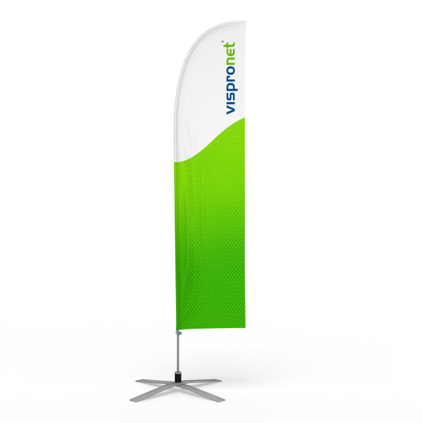 Bowflag® Basic inkl. Kreuzfuß ø 100 cm/17 kg mit Rotator und Feder