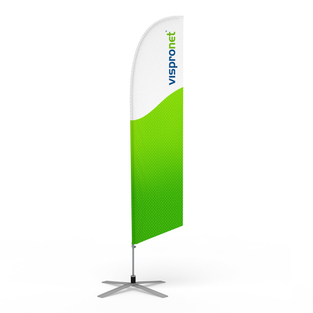 Bowflag® Basic inkl. Kreuzfuß ø 100 cm/17 kg mit Rotator und Feder