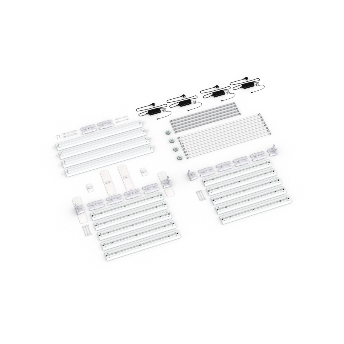 Lieferumfang: freistehende Variante, Systembreite 500cm, Systemhöhe 250cm