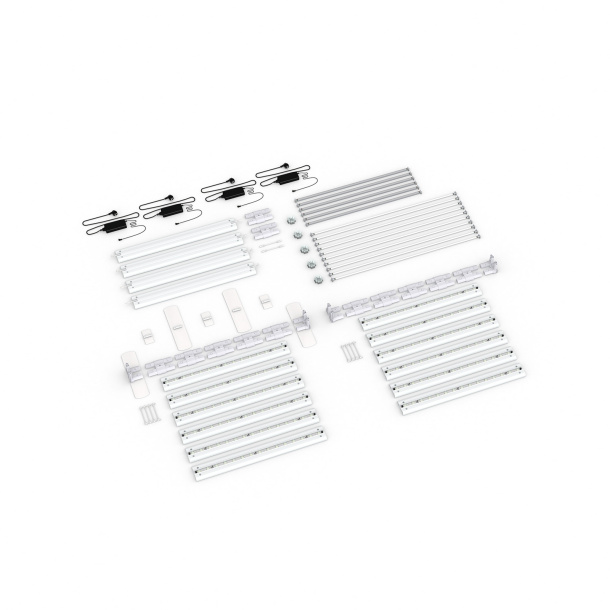 Lieferumfang: freistehende Variante, Systembreite 600cm, Systemhöhe 200cm