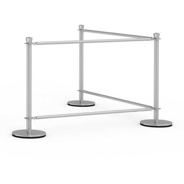 Café Banner  mit 2 Feldern, Stellvariante übereck, System ohne Druckteil