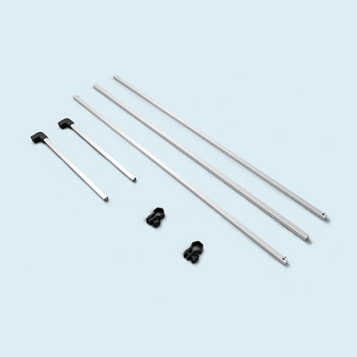Stangenset für Vordach, Breite 4,5 m