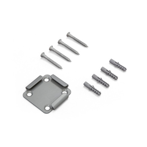 Bodenhalterung für Seitenmarkise, silbergrau