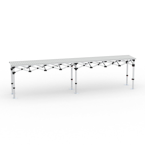 Falttisch Aluminium 380 x 55 cm