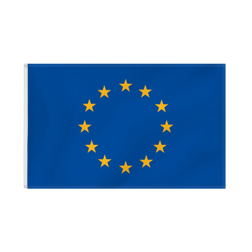 Sonderfahnen: Fahne im Querformat mit Ösen, Europarat/EG