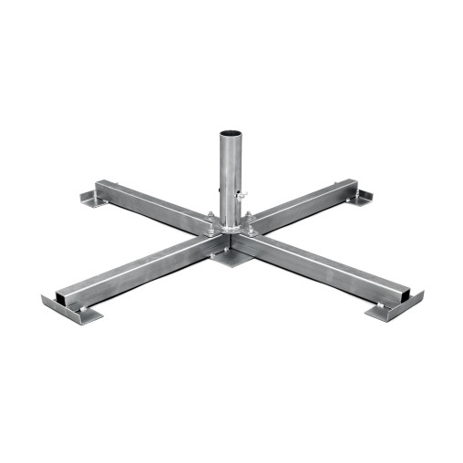 Plattenständer 104 x 104 cm/8 kg mit Dorn für Rohr ø 60 mm, ohne Betonplatten 