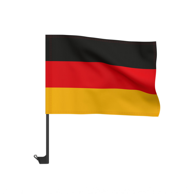 Autofahne Deutschland, Deutschland-Farben/weiß bedruckt als
