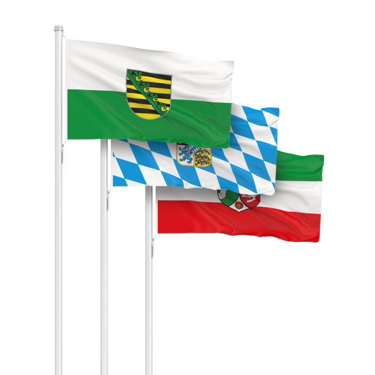 Brandenburg mit Wappen Banner Flagge Bannerfahnen Deutsche Bundesländer