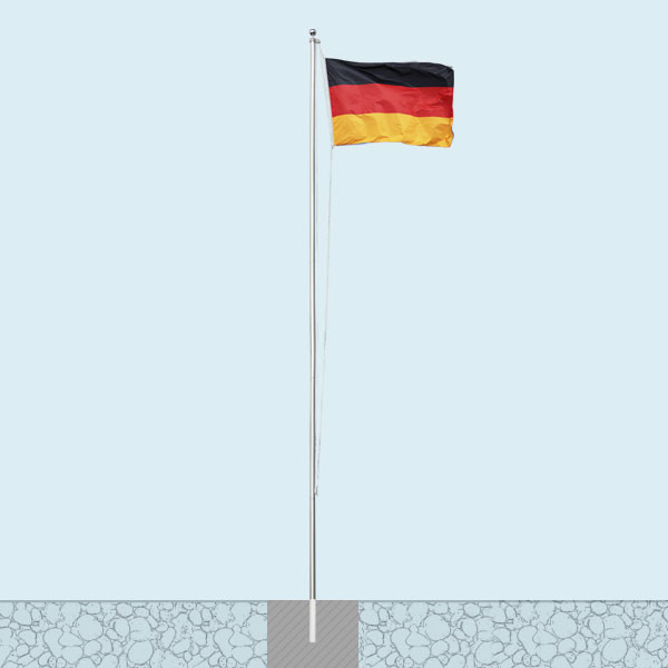 Deutschland Fahne klein mit Plastikstiel [Art.Nr.: 6338+]