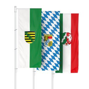Bundesländer Flaggen im Hochformat, für Ausleger
