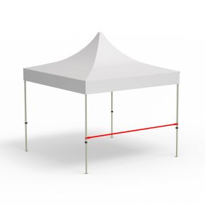 Querstange für halbhohe Wand, Länge 3 m