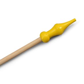 Holzstab mit gelber Spitze, Länge 150 cm, ø 20 mm, 3er-Set