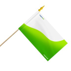 gelb grün Eisfahne Werbefahne Kioskfahne Fahne Fahnentasche A3 Querformat pink 