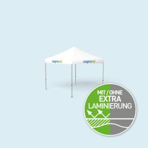 Faltpavillon Select 3 x 3 m, nur Volant mit Druck, ohne Wände