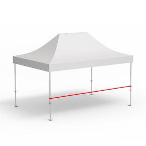 Querstange für halbhohe Wand, Länge 4,5 m