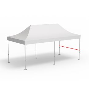 Querstange für halbhohe Wand, Länge 3 m