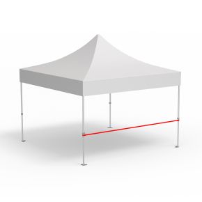 Querstange für halbhohe Wand, Länge 4 m