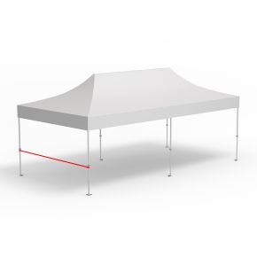 Querstange für halbhohe Wand, Länge 4 m