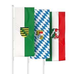 Bundesländer Flaggen im Hochformat ohne/mit Fahnen-Presenter Select