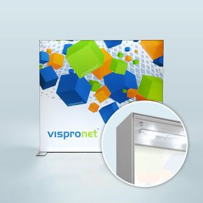 Display Wand Q-Frame® LED, Profil 120 mm, im Querformat