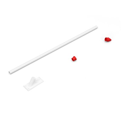 Fahnenhalter 60°, mit roter Spitze