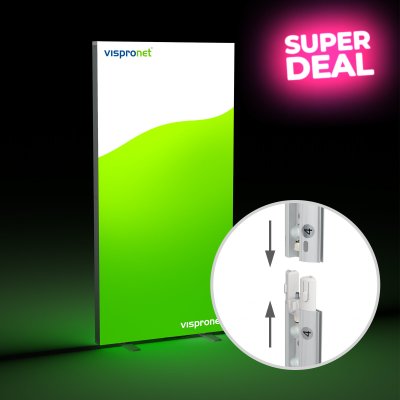 Messewand Lightbox click