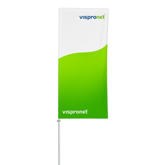 Hissfahne mit Fahnenstange Economy