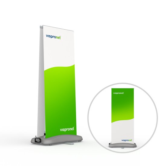 Roll Up Select Outdoor, doppelseitig, wasserbefüllbarer Fuß 26l