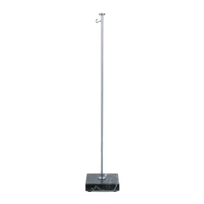Tischbannerständer Chrom mit Marmorfuß, Höhe 45 cm