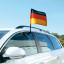 Autofahne / Car Flag mit Deutschlandfahne