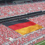 Deutschlandfahne als Fan Banner im Querformat