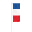 Nationalfahnen: Fahne im Hochformat für Ausleger, Frankreich