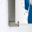 Hartschaumplatte, Plattenstärke 5 mm, mit Klemmabstandhalter Edelstahl