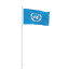 Sonderfahnen: Fahne im Querformat mit Kordel, UN