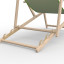 Liegestuhl, 3-fach höhenverstellbar, Detail: Kunststoffsicherungsbügel