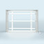Leuchtkasten Q-Frame® LS mit Leuchtstoffröhren und Stromanschlusskabel