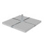 Plattenständer mit passenden Betonplatten (nicht im Lieferumfang enthalten!)