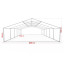 Gestell Partyzelt Premium 8 x 12 m