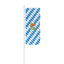 Fahne im Hochformat für Ausleger, Bayern