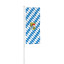 Bundesländerfahne im Hochformat mit Fahnen-Presenter Select: Bayern