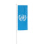 UN Fahne im Hochformat mit Fahnen-Presenter Select