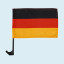 Autofahne / Car Flag mit Deutschlandfahne